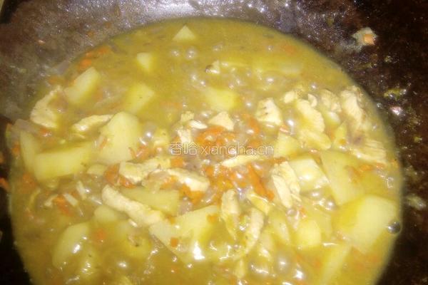 咖喱鸡肉土豆的做法图解6