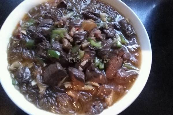红烧鸭血粉丝的做法图解5