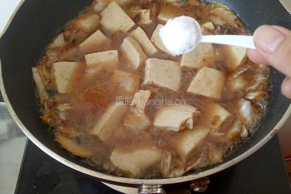 大白菜炖豆腐的做法图解6