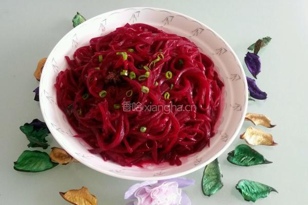 素炒紫菜头的做法图解4
