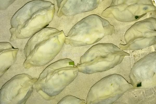 鲜虾猪肉韭菜饺子的做法图解3