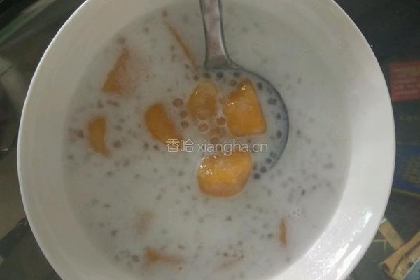 椰奶芋圆西米露的做法图解8