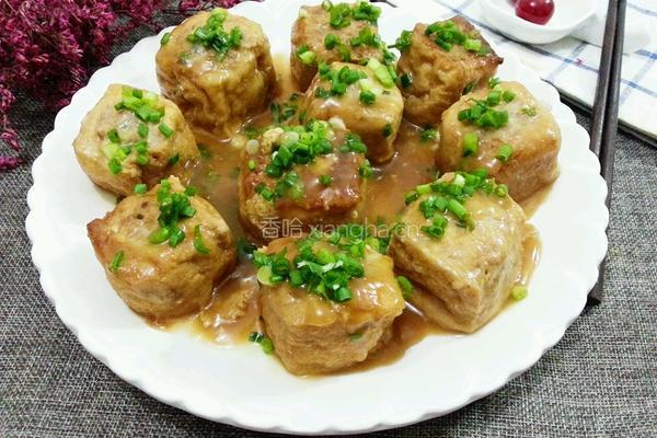 油豆腐塞肉的做法图解12