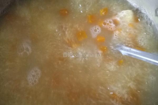 冰糖南瓜小米粥的做法图解5
