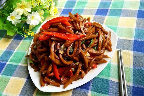 红椒豆腐丝的做法图解8