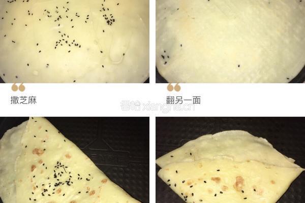 【10分钟早餐】之一 「芝麻鸡蛋饼」的做法图解4