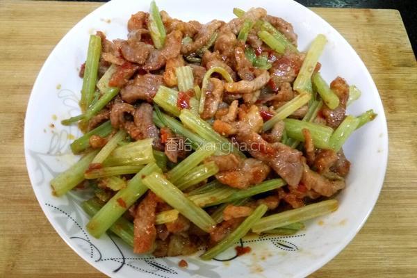 川味芹菜小炒肉的做法图解8