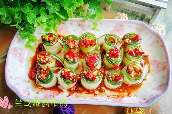 响油黄瓜的做法图解8