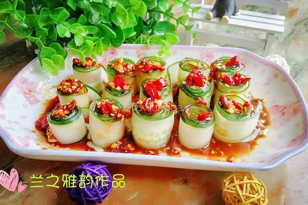 响油黄瓜的做法图解9