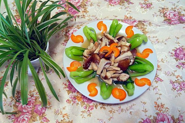香菇炒青菜的做法图解4