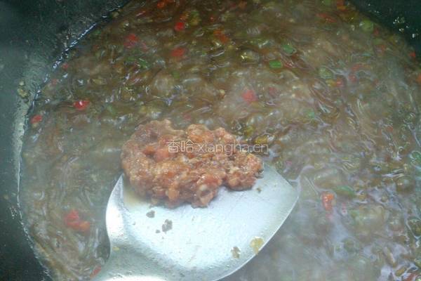 酸菜肉末粉丝的做法图解8