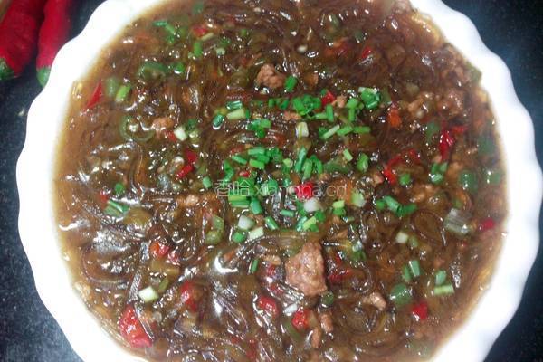 酸菜肉末粉丝的做法图解9