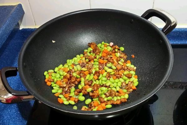 毛豆炆鮮菇的做法图解7
