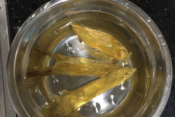 牛奶炖花胶的做法图解1