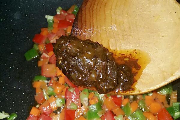 多彩炒饭的做法图解4