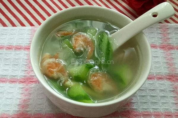 丝瓜虾干汤的做法图解5