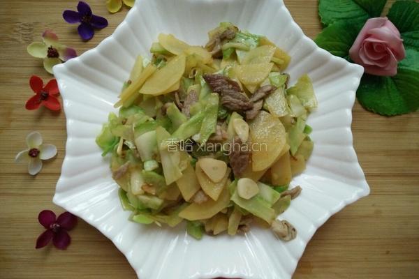 西兰花梗土豆片的做法图解11