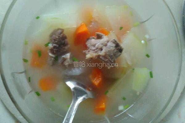 胡萝卜冬瓜骨头汤的做法图解18