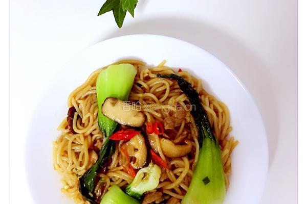 香菇肉丝炒粉的做法图解3