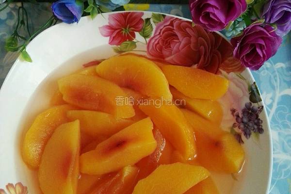 黄桃罐头的做法图解7