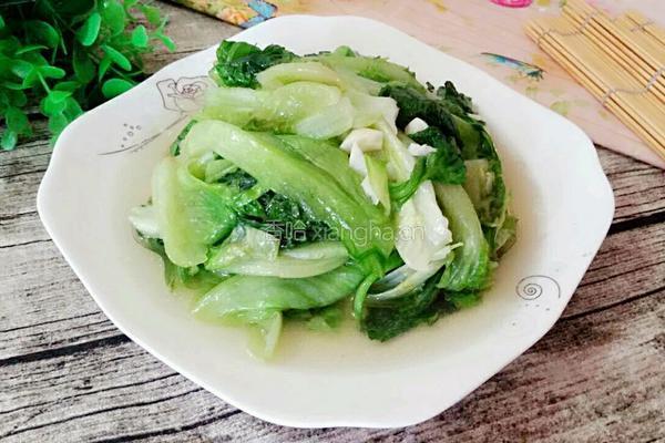 清炒生菜的做法图解6