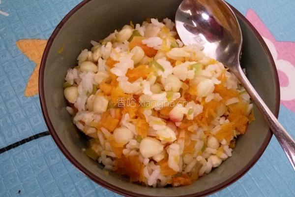 南瓜玉米青椒饭的做法图解7