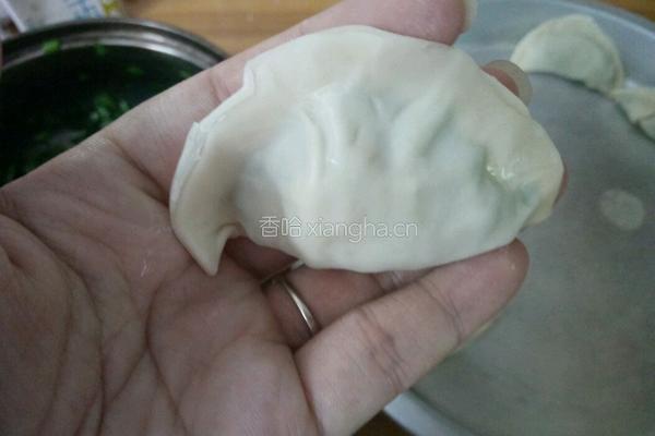 韭菜素饺子的做法图解7