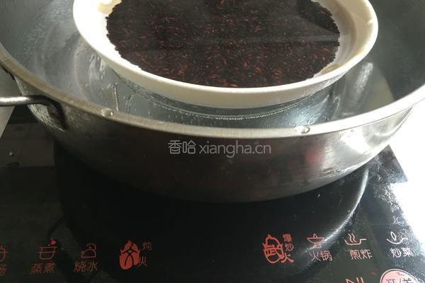 鲜奶黑糯米的做法图解3