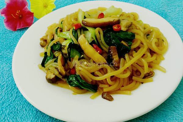 香菇青菜炒粉的做法图解10