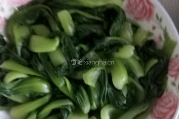 香菇油菜的做法图解1