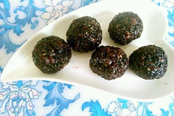 黑米芝麻馅的做法图解9