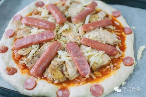 黑椒鸡肉披萨的做法图解10