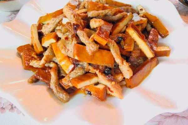 豆腐干肉丝的做法图解4
