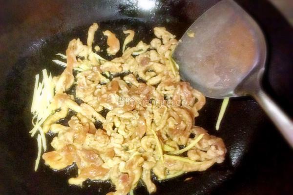 芸豆角炒肉丝的做法图解9