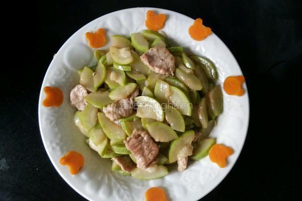 瓠瓜炒肉的做法图解5