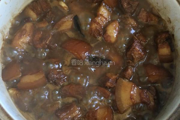 红烧肉炖干蘑菇的做法图解5