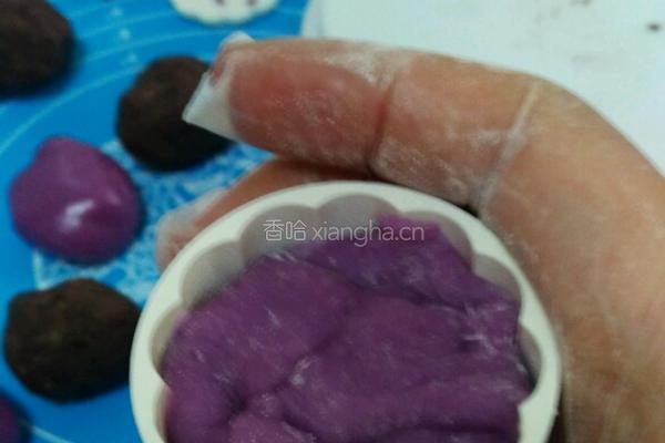 紫薯冰皮月饼的做法图解10