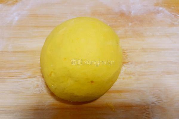 绿豆沙馅南瓜月饼的做法图解6