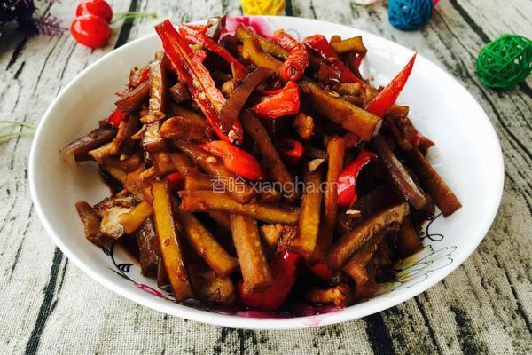 爆炒肉丝酱干的做法图解6