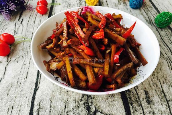 爆炒肉丝酱干的做法图解7