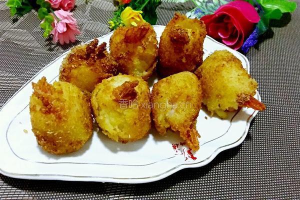 土豆泥虾球的做法图解21