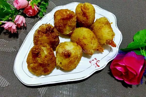 土豆泥虾球的做法图解20