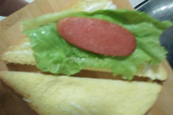 简单三明治的做法图解5