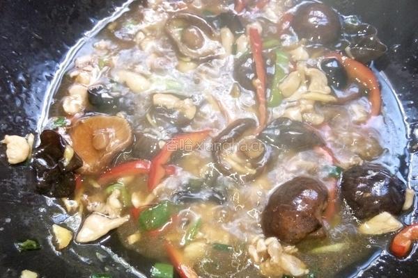 肉丁香茹青菜的做法图解7
