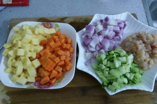 咖喱鸡肉饭的做法图解2