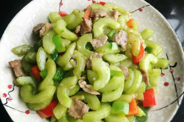 黄瓜炒肉的做法图解8