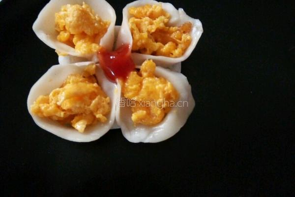 五色花蒸饺的做法图解8