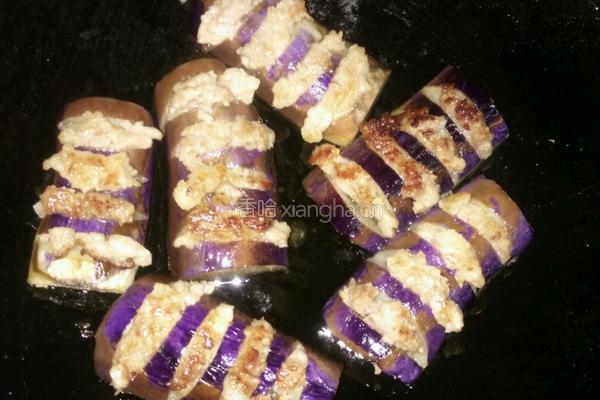 茄子酿瘦肉的做法图解4