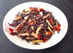 干蕨菜炒肉丝
