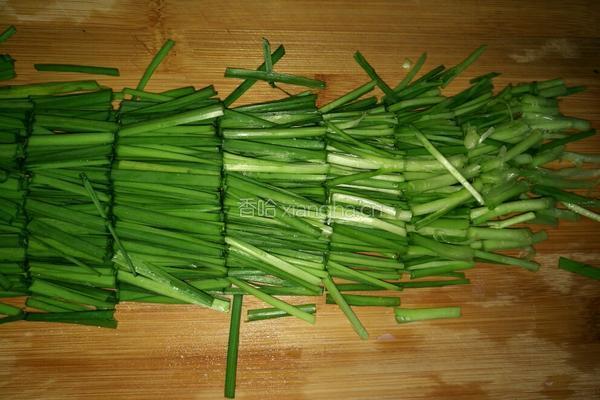 虾米炒韭菜的做法图解2